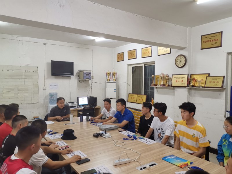 张建主任做赛前动员